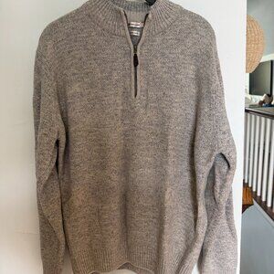 Peter Millar Wool-Cashmere Quarter-Zip Sweater - Gray